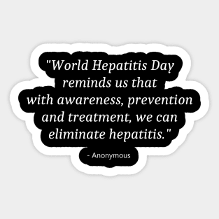 Hepatitis Day Sticker